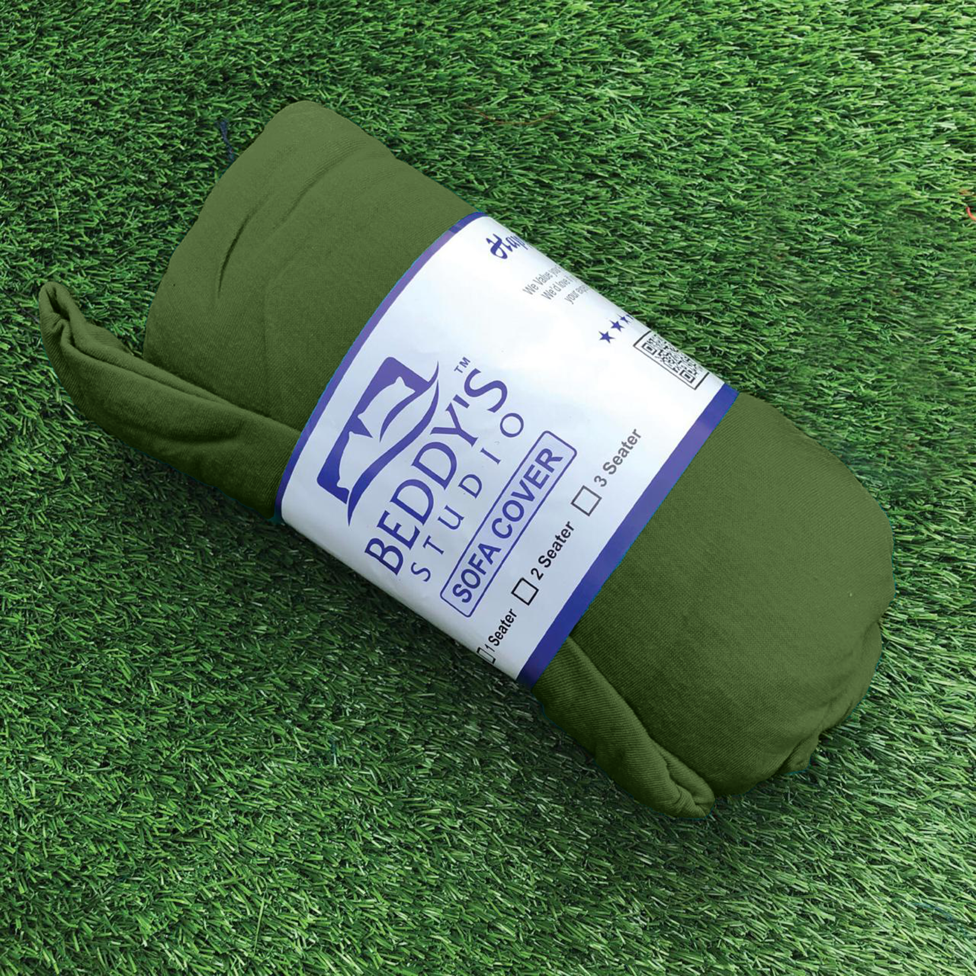 Jersey Sofa Covers - Army Green