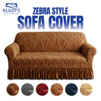 Zebra Velvet Sofa Cover