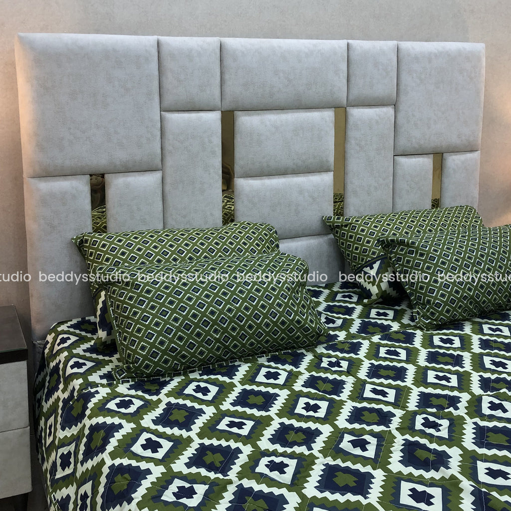 Saffron- Quilted Comforter Set 6 Pcs