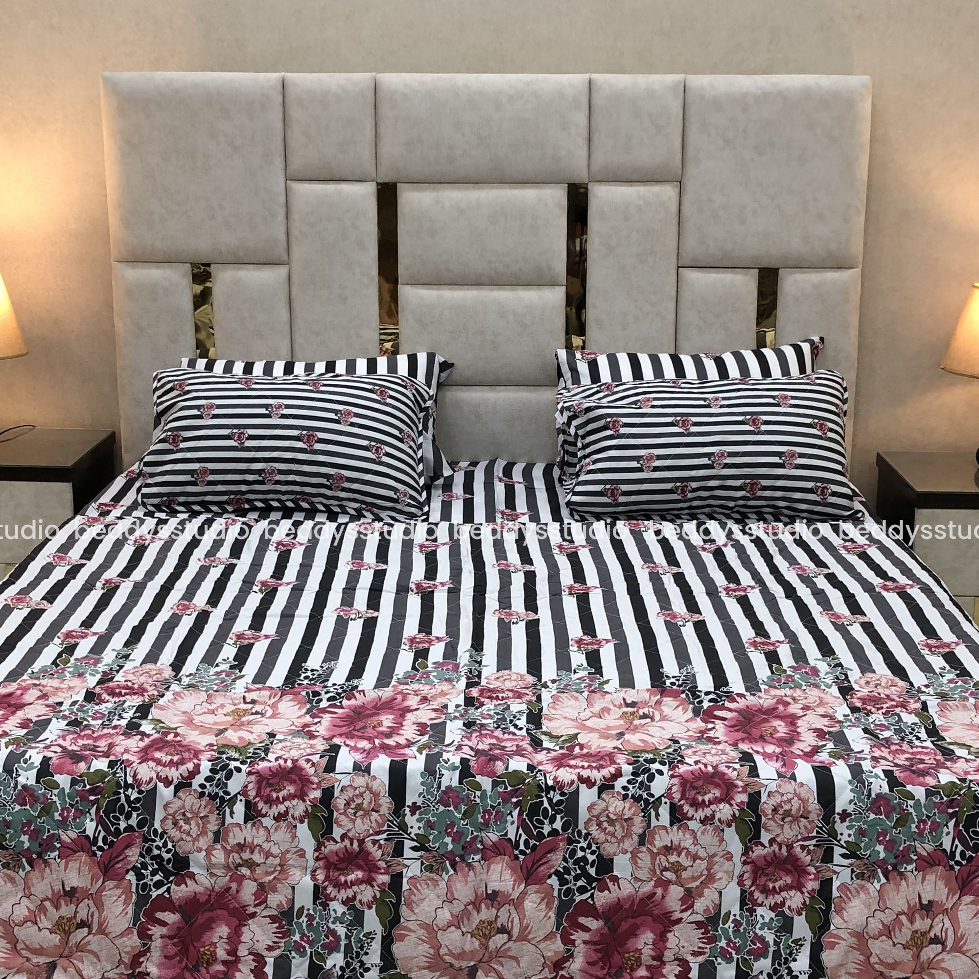 Opulent- Quilted Comforter Set 6 Pcs