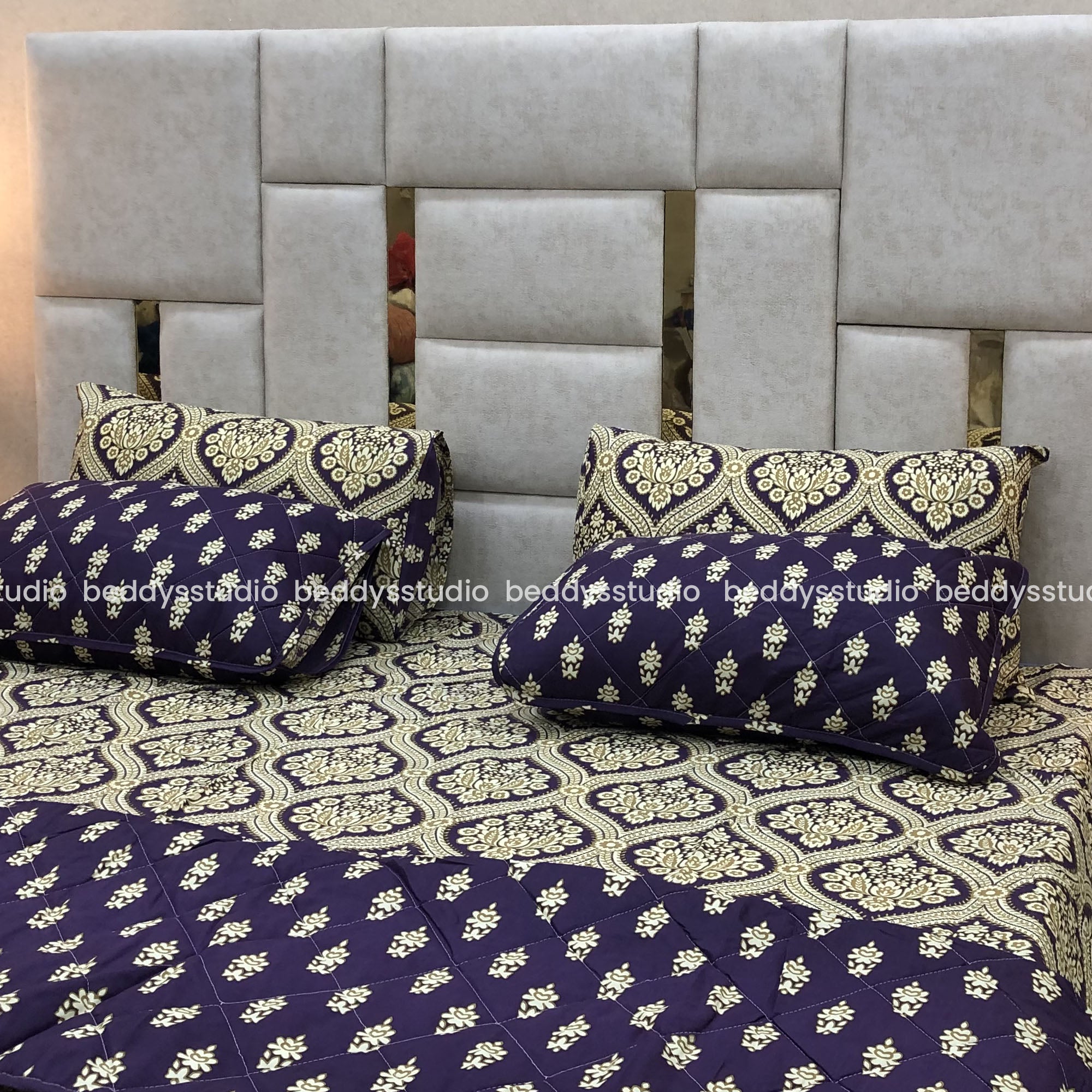 Celestial- Quilted Comforter Set 6 Pcs