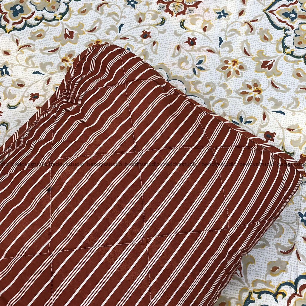 Blossom- Quilted Comforter Set 6 Pcs