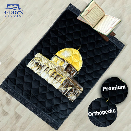 Black - Premium Orthopedic Foam Prayer Mat