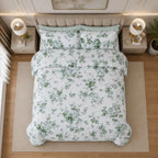 Verdi Percale Cotton Printed Quilt Cover Set