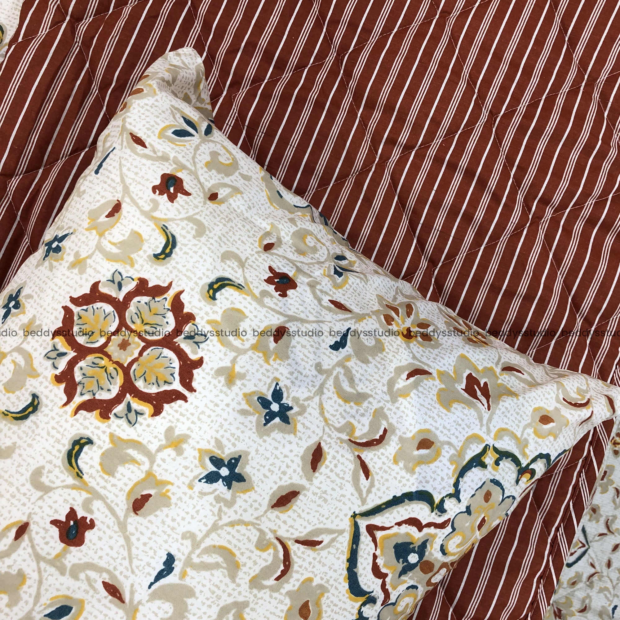 Blossom- Quilted Comforter Set 6 Pcs