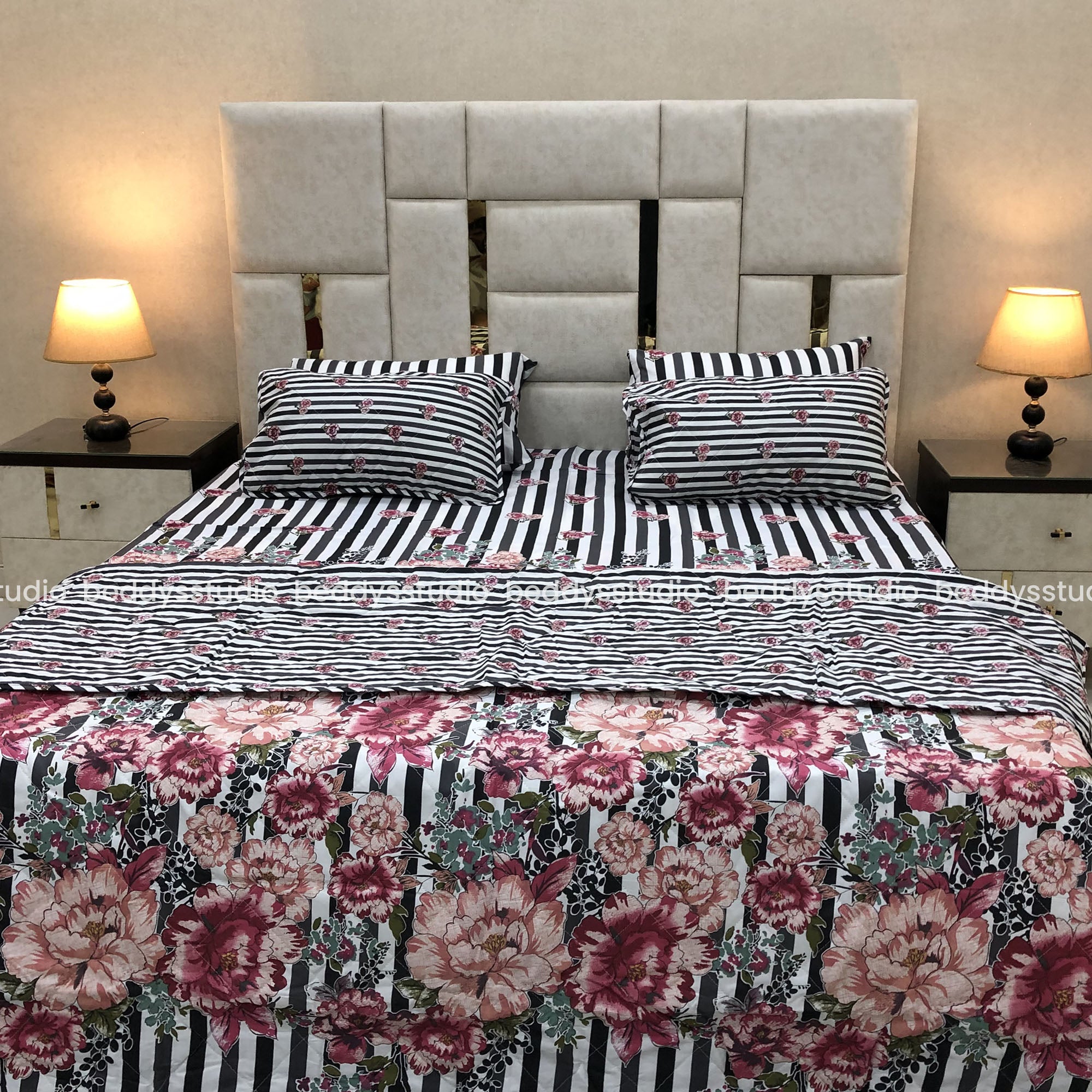 Opulent- Quilted Comforter Set 6 Pcs