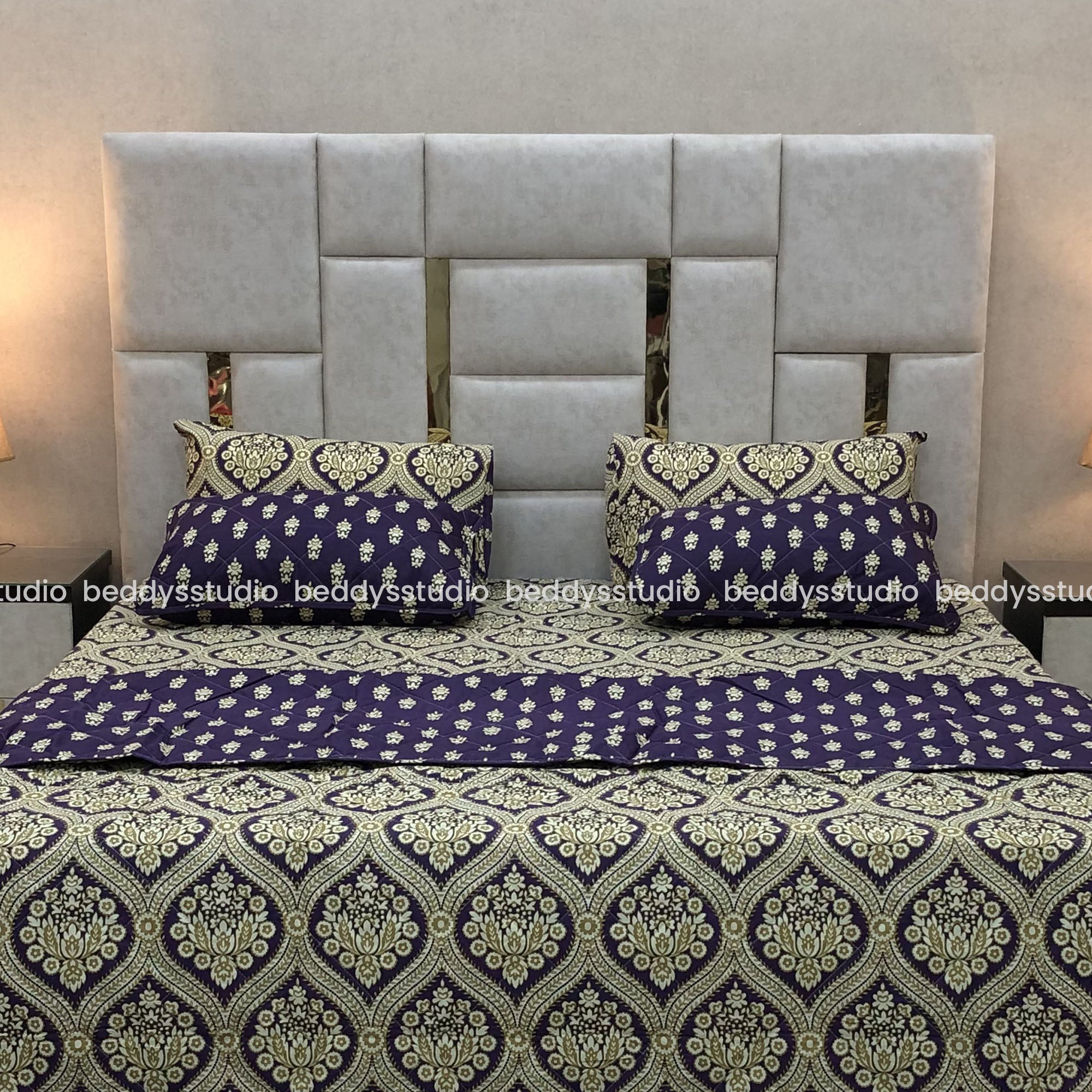 Celestial- Quilted Comforter Set 6 Pcs