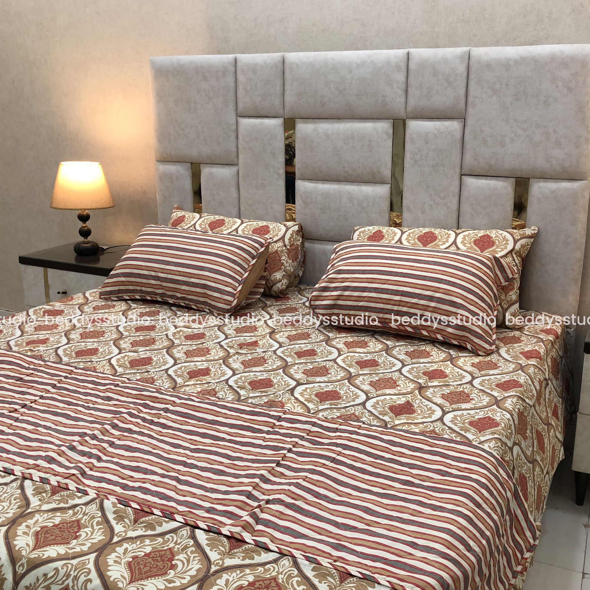 Ethereal- Quilted Comforter Set 6 Pcs