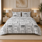 Percale Cotton Printed Quilt Cover Set