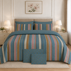 Pastel Botanical Garden Cotton Printed Quilt Cover Set