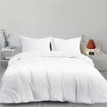 White Thin Stripe- Hotel Stripe Duvet Cover Set