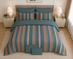 Pastel Botanical Garden Cotton Printed Quilt Cover Set