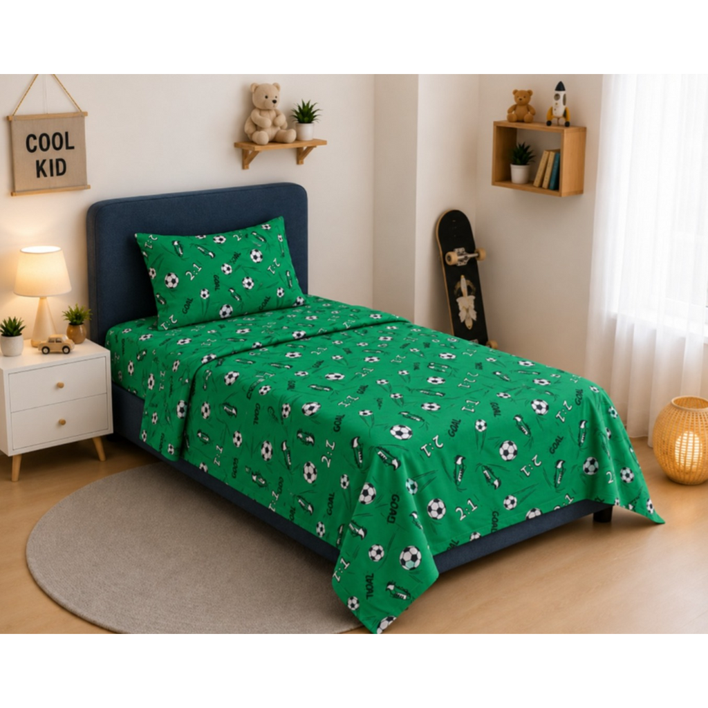 Printed Kids Bed Sheet Set