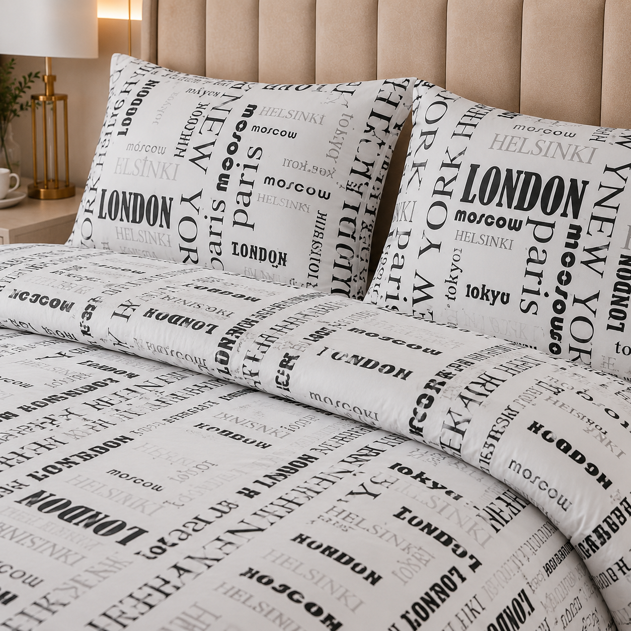 Percale Cotton Printed Quilt Cover Set