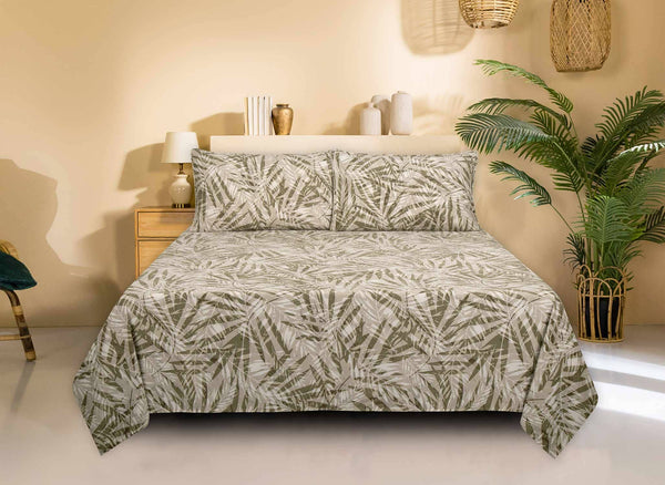 Cotton Sateen - Printed Bedsheet Set