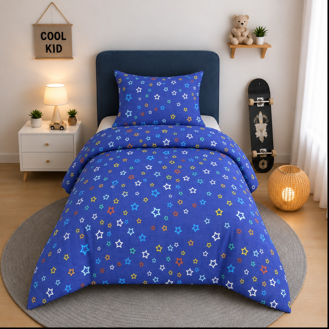Printed Kids Bed Sheet Set