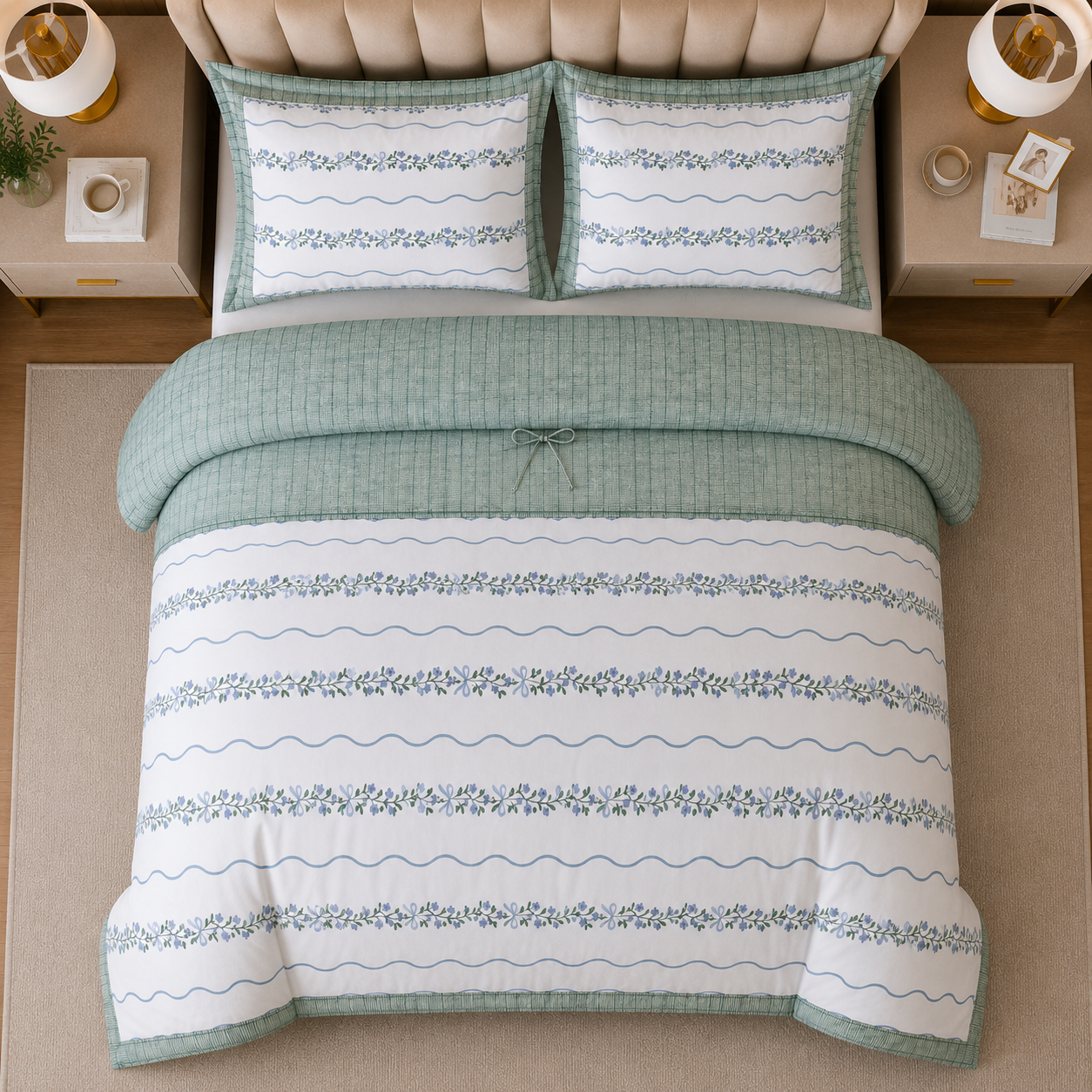 Percale Cotton Bed Sheet Set