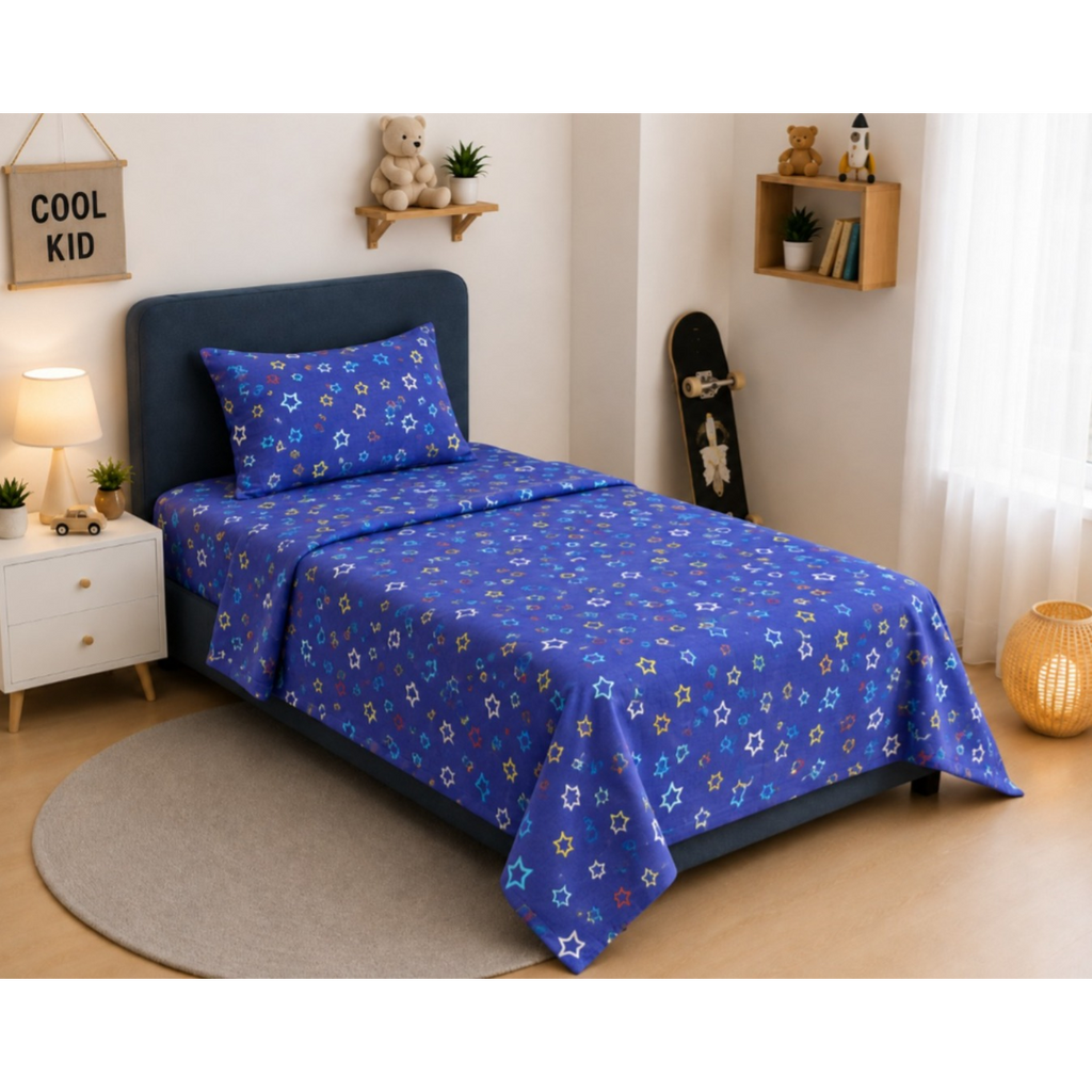 Printed Kids Bed Sheet Set