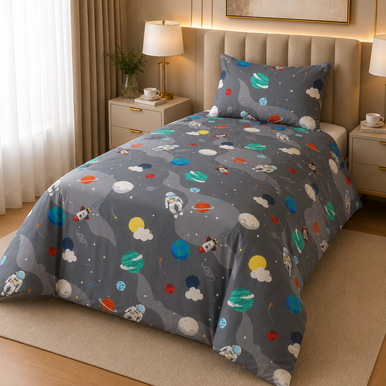 Printed Kids Quilt Cover Set
