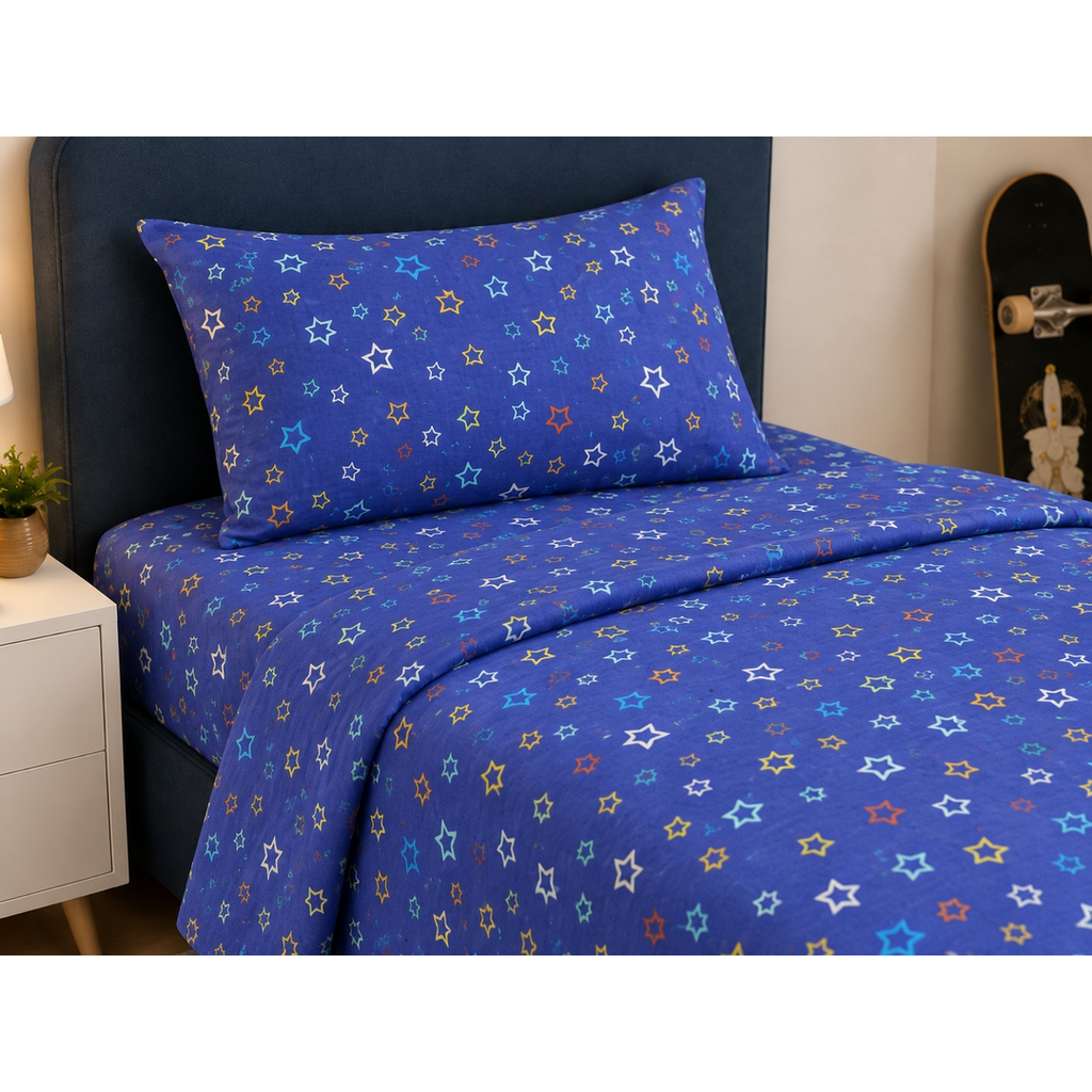 Printed Kids Bed Sheet Set