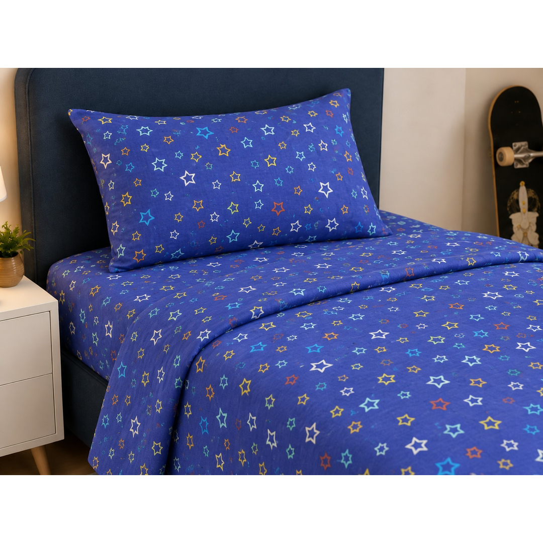 Printed Kids Bed Sheet Set