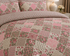 Vintage Floral Cotton Printed Quilt Cover Set