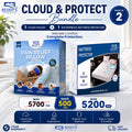 Cloud & Protect Bundle Included 1 Cloud Pillow + 1 Mattress Protector