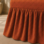 Butterfly Frilled Chair Cover Sets - Copper