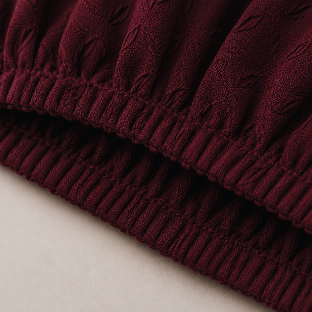 Butterfly Seat Cover Sets For Chair - Maroon