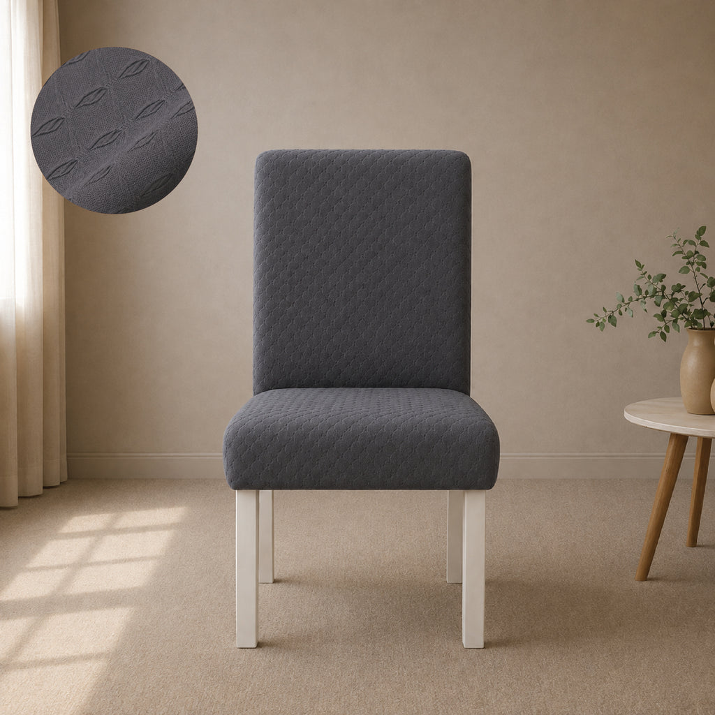 Butterfly Fitted Chair Cover Sets - Grey