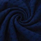 Butterfly L Shape Fitted Sofa Cover - Blue