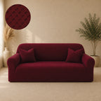 Butterfly Fitted Sofa Covers - Maroon