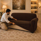 Butterfly Fitted Sofa Covers - Brown