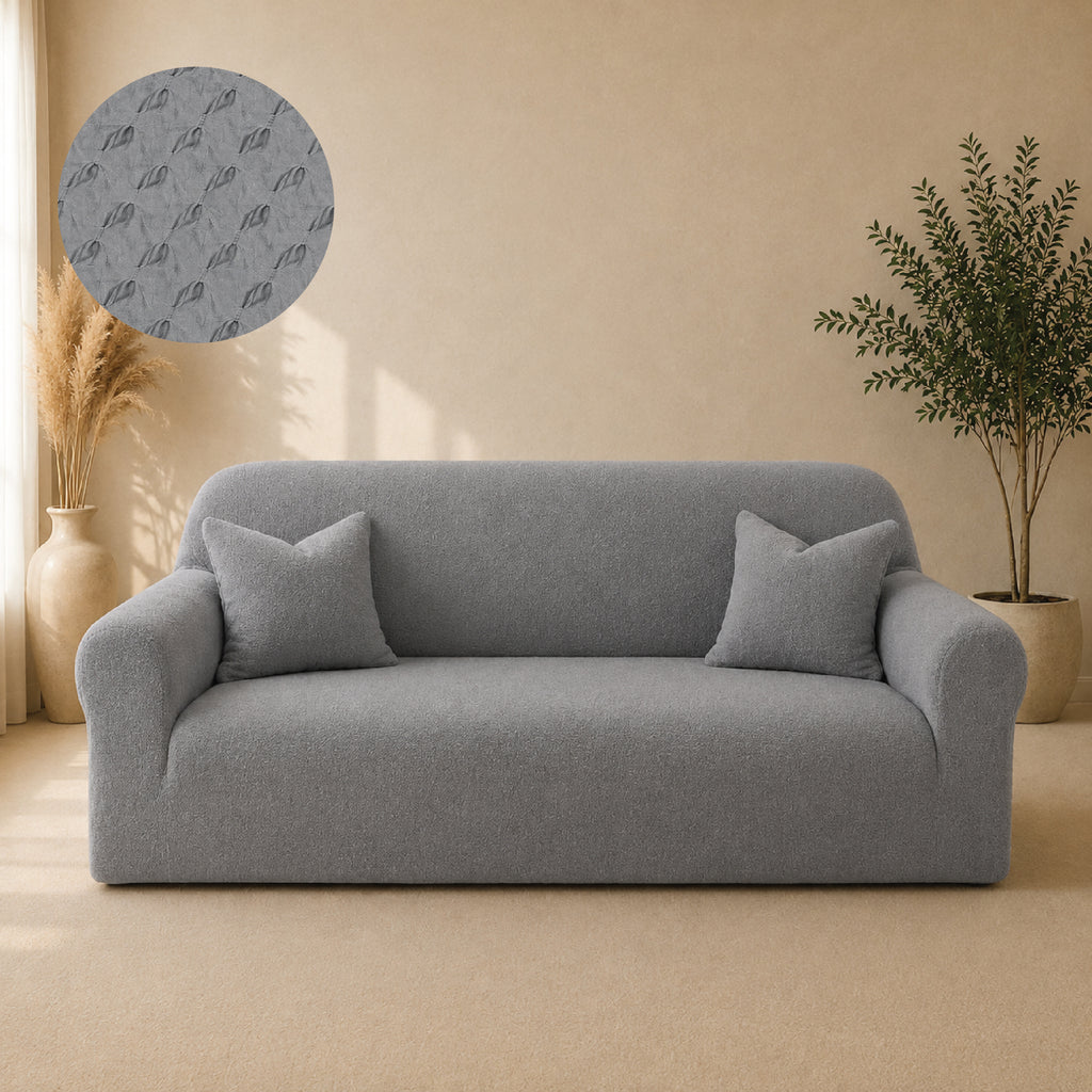 Butterfly Fitted Sofa Covers - Grey