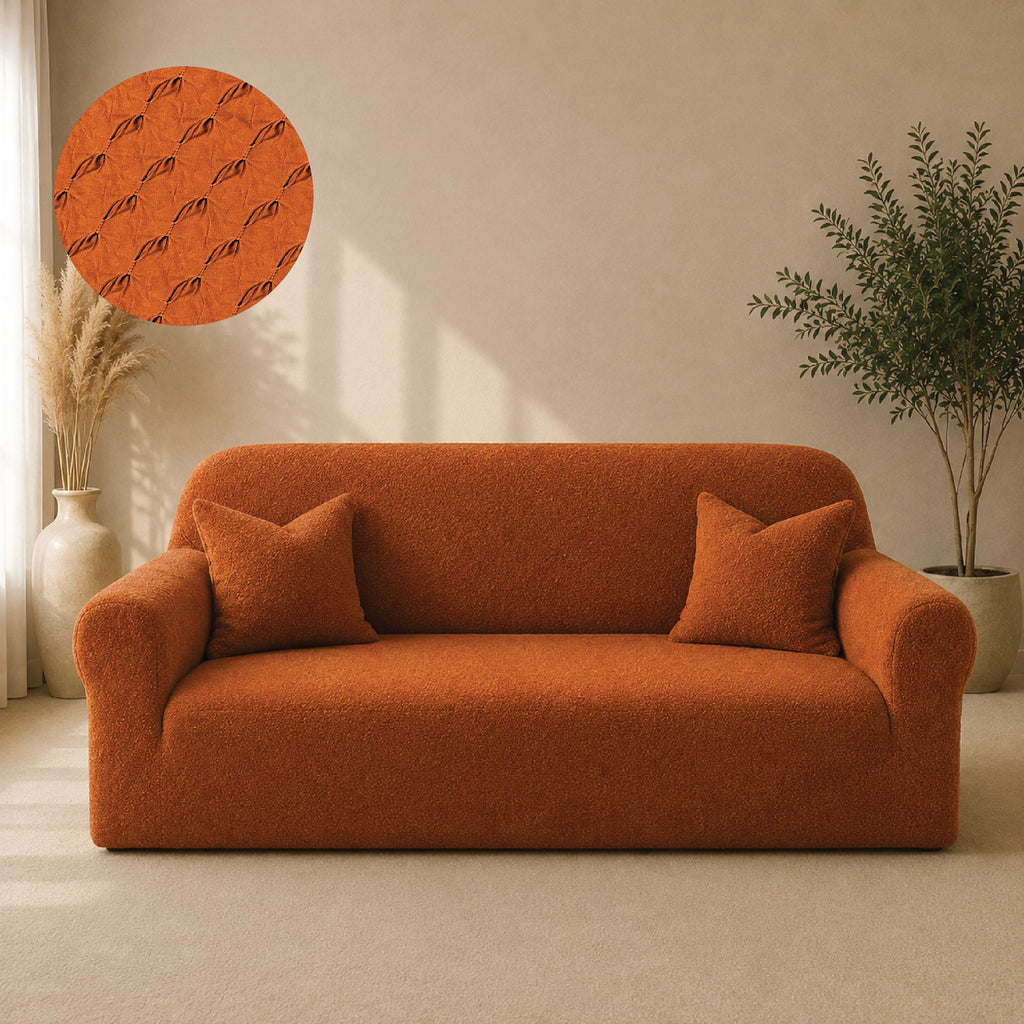 Butterfly Fitted Sofa Covers - Copper