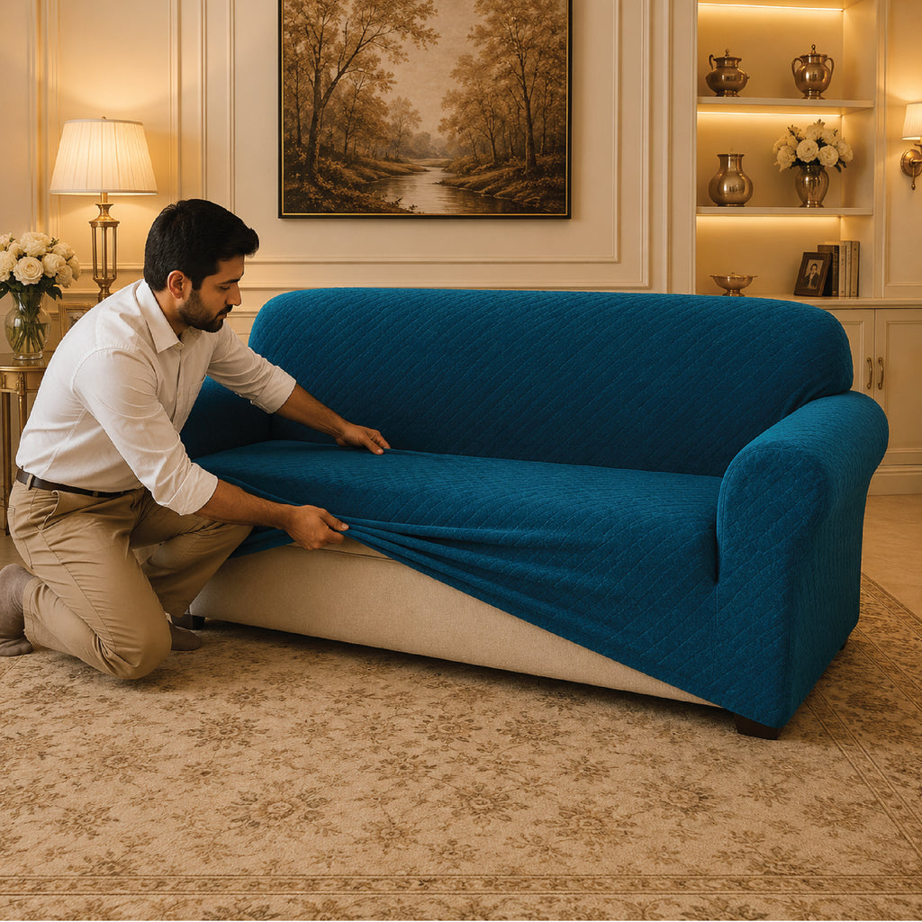 Butterfly Fitted Sofa Covers - Zink