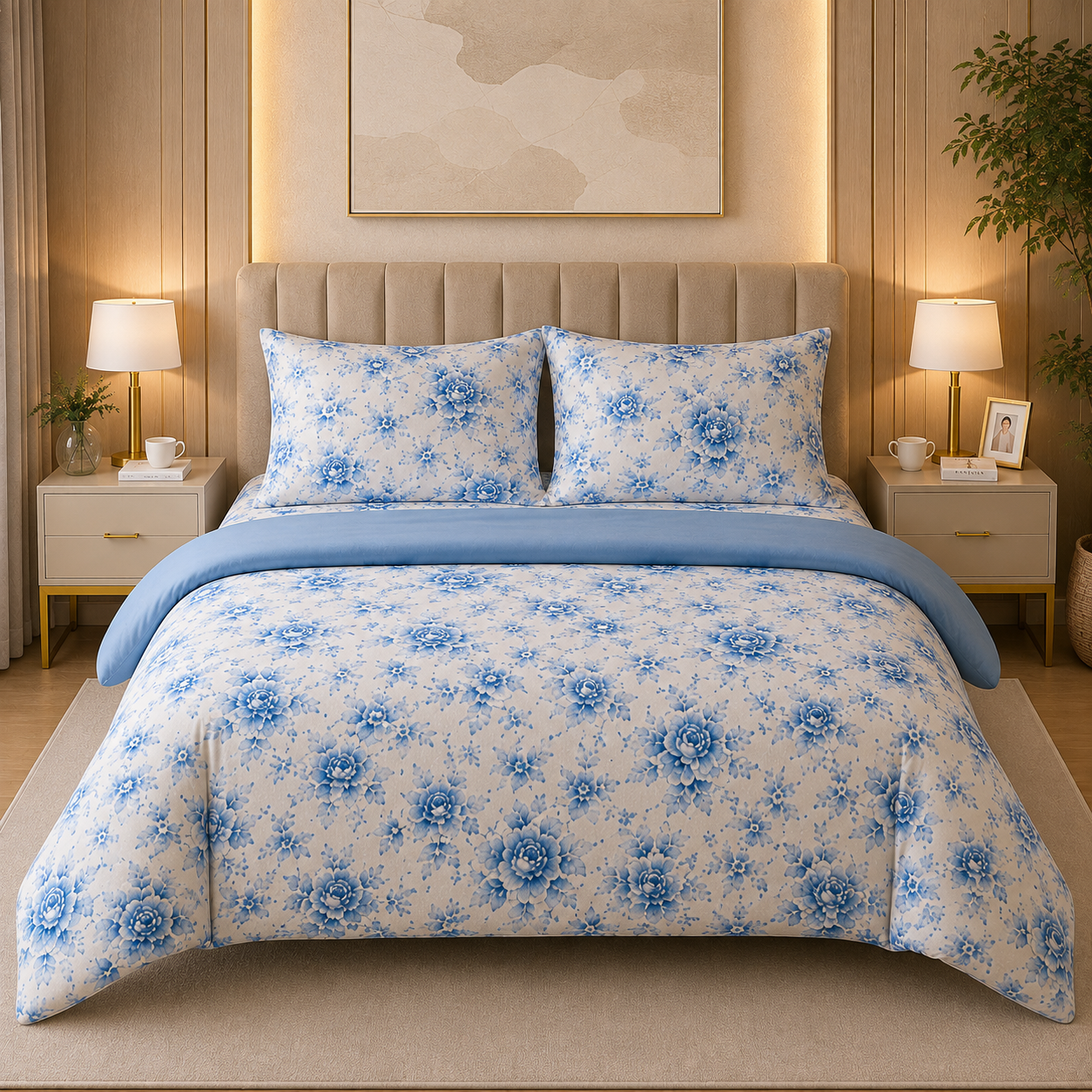 Percale Cotton Bed Sheet Set