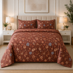 Cotton Sateen - Printed Bedsheet Set