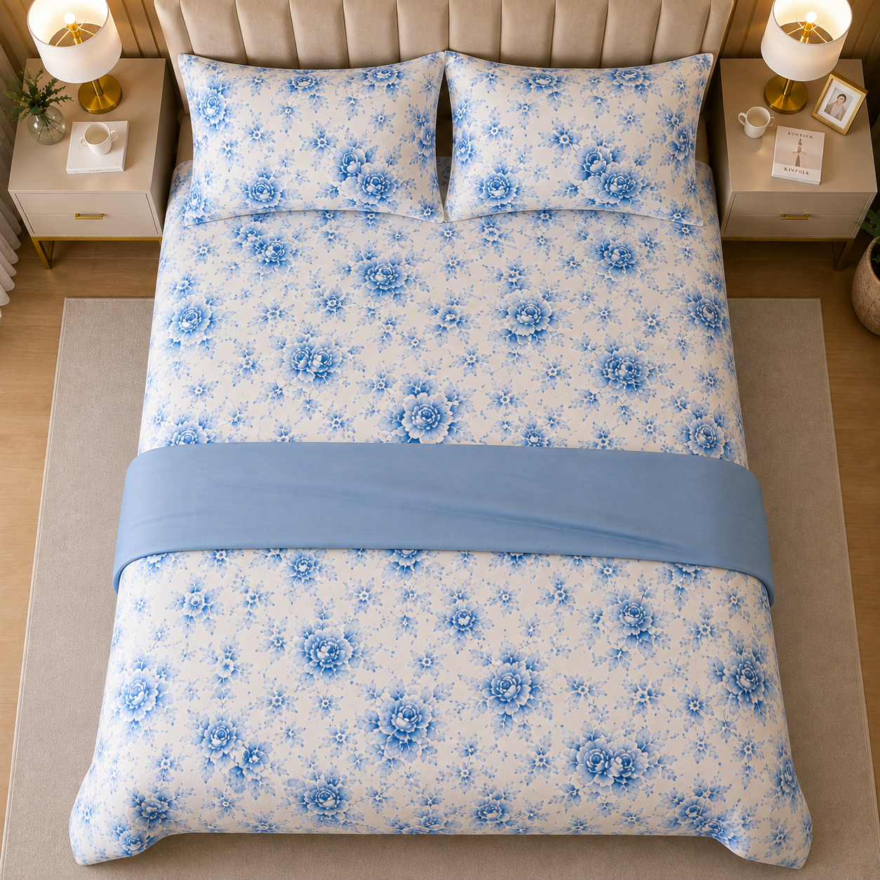 Percale Cotton Bed Sheet Set