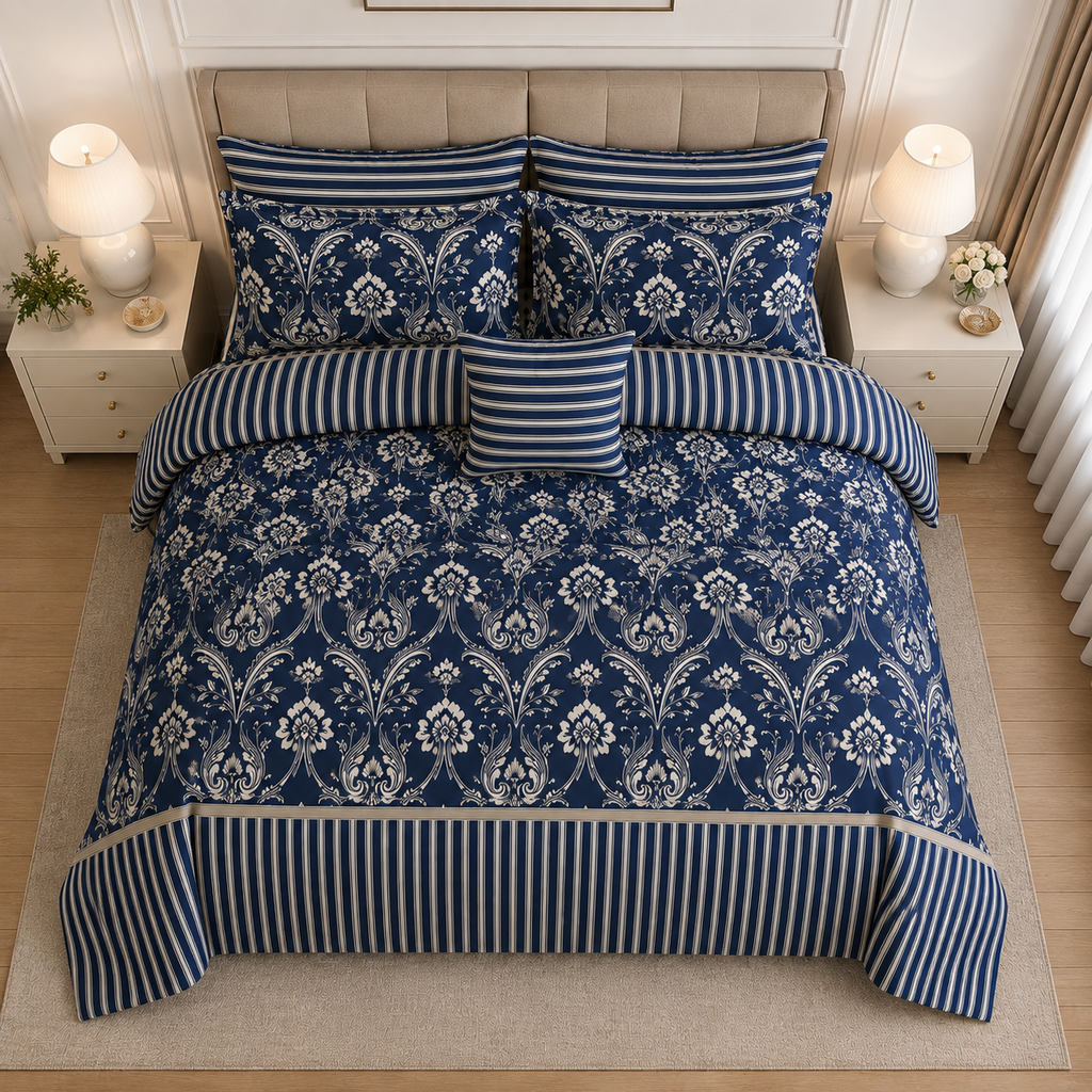 Blossom Print Cotton Printed Quilt Cover Set