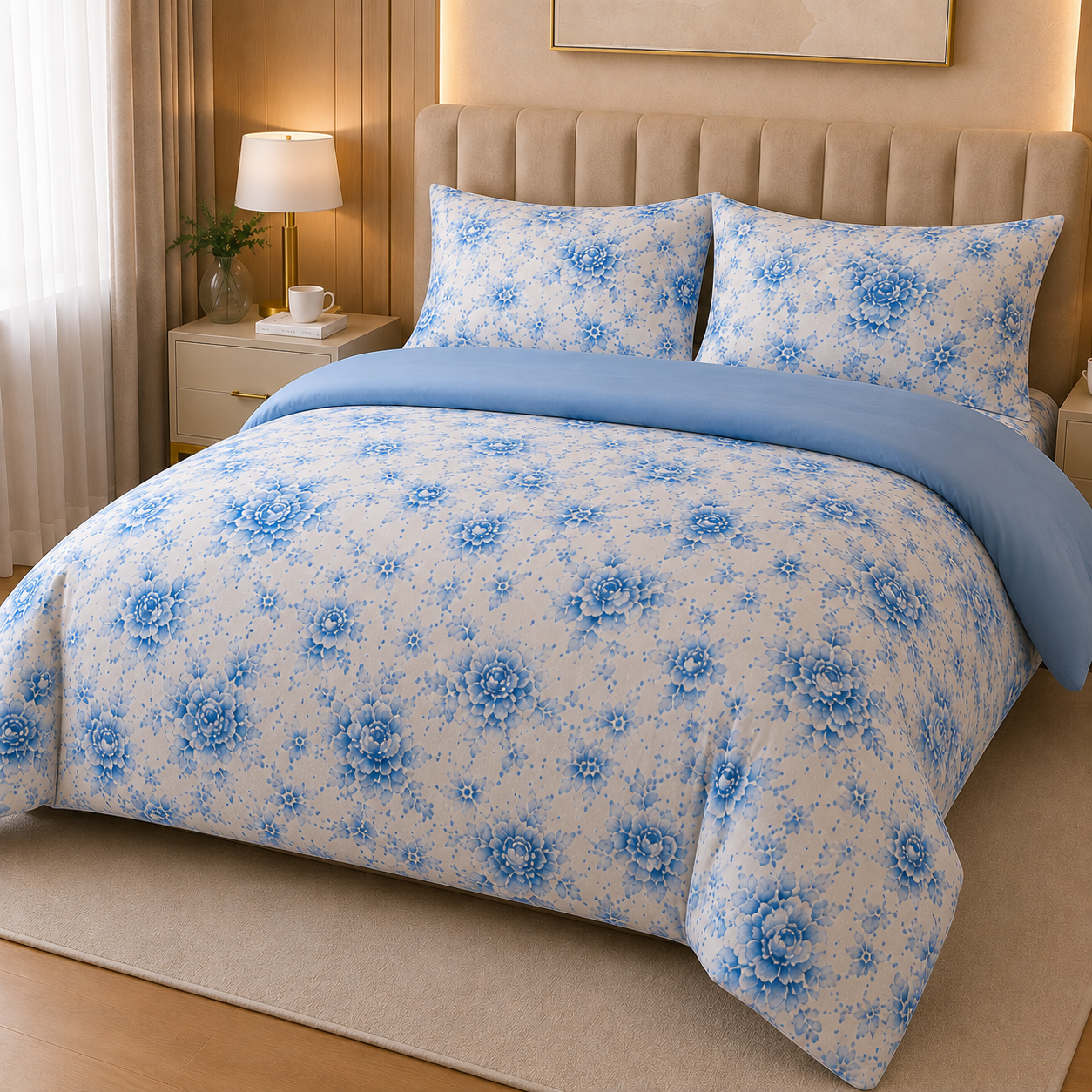 Percale Cotton Bed Sheet Set