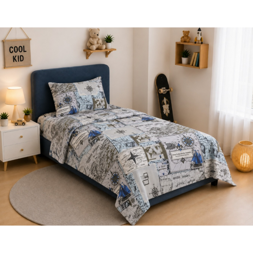 Printed Kids Bed Sheet Set