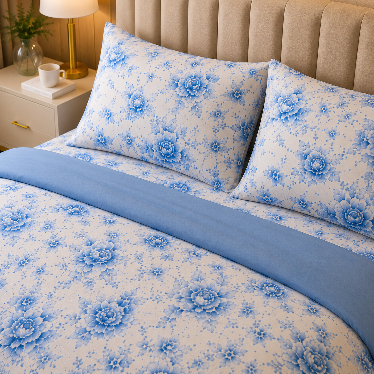 Percale Cotton Bed Sheet Set