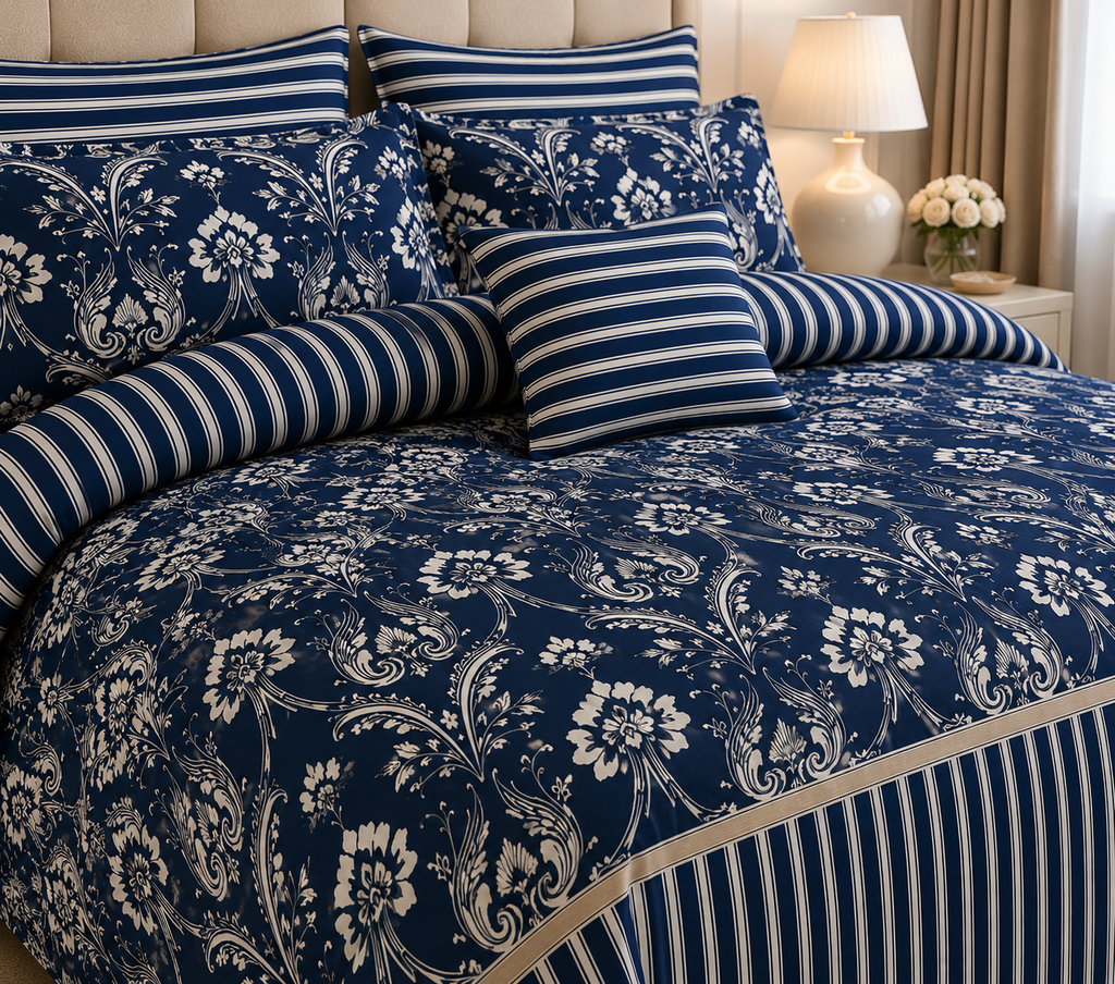 Blossom Print Cotton Printed Quilt Cover Set