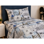 Printed Kids Bed Sheet Set