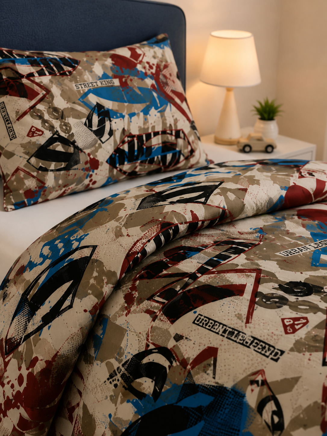 Printed Kids Bed Sheet Set