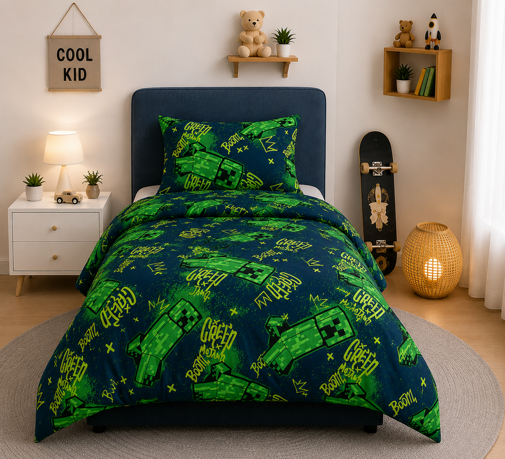 Printed Kids Bed Sheet Set