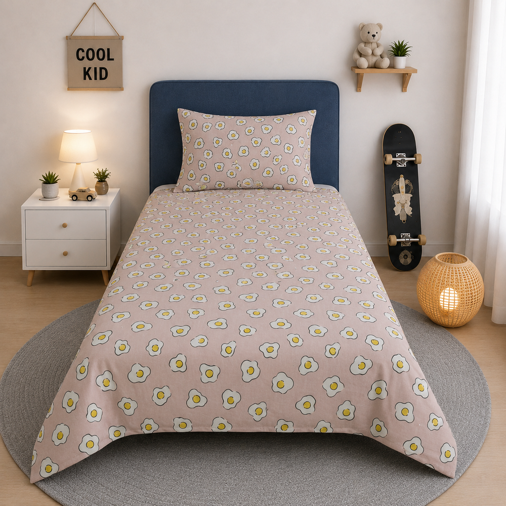 Printed Kids Bed Sheet Set