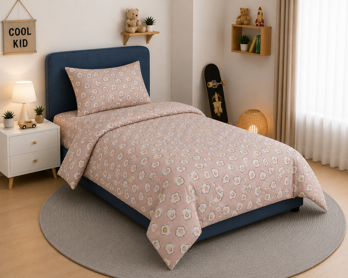Printed Kids Bed Sheet Set