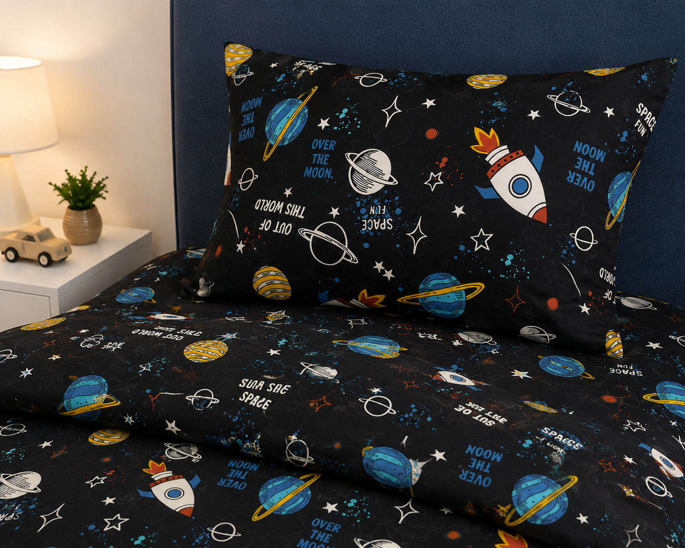 Printed Kids Bed Sheet Set